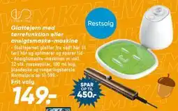 Bilka Glattejern med tørrefunktion eller ansigtsmaske-maskine tilbud