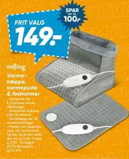 Bilka Salling Varmetæppe, varmepude & fodvarmer tilbud