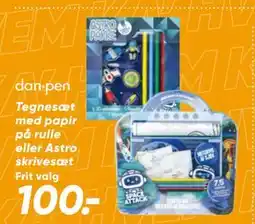 Bilka Tegnesæt med papir på rulle eller Astro skrivesæt tilbud