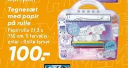 Bilka Tegnesæt med papir på rulle tilbud