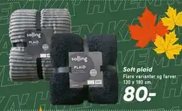 Bilka Soft plaid tilbud