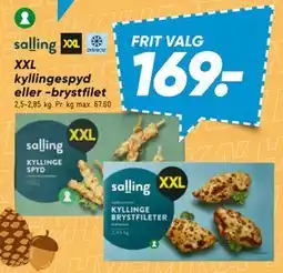 Bilka XXL kyllingespyd eller -brystfilet tilbud