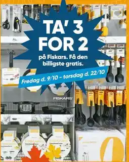 Bilka TA’ 3 FOR 2 på Fiskars tilbud