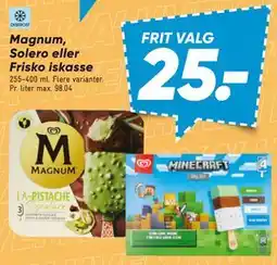 Bilka Magnum, Solero eller Frisko iskasse tilbud