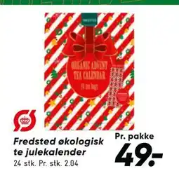 Bilka Fredsted økologisk te julekalender tilbud