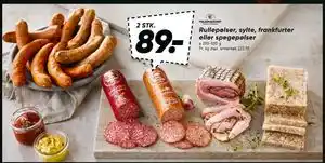 Bilka Rullepølser, sylte, frankfurter eller spegepølser tilbud