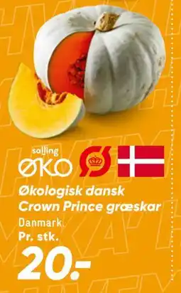 Bilka Økologisk dansk Crown Prince græskar tilbud
