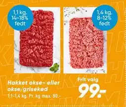 Bilka Hakket okse- eller okse/grisekød tilbud