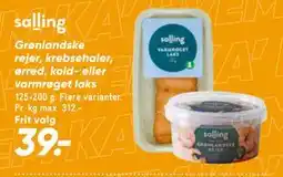 Bilka Grønlandske rejer, krebsehaler, ørred, kold- eller varmrøget laks tilbud