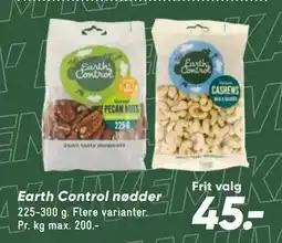 Bilka Earth Control nødder tilbud