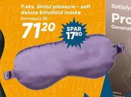 Bilka Sinful pleasure - soft deluxe blindfold maske tilbud