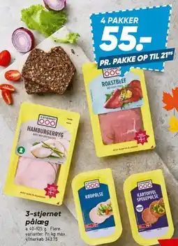 Bilka 3-stjernet pålæg tilbud