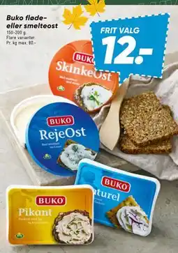 Bilka Buko fløde- eller smelteost tilbud