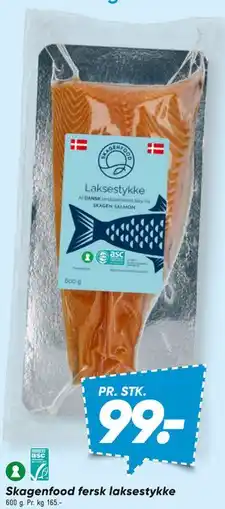 Bilka Skagenfood fersk laksestykke tilbud