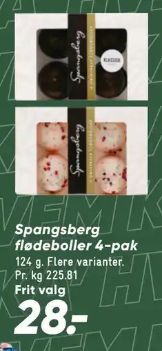 Bilka Spangsberg flødeboller 4-pak tilbud