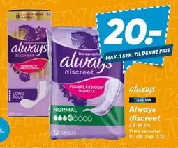 Bilka Always discreet tilbud
