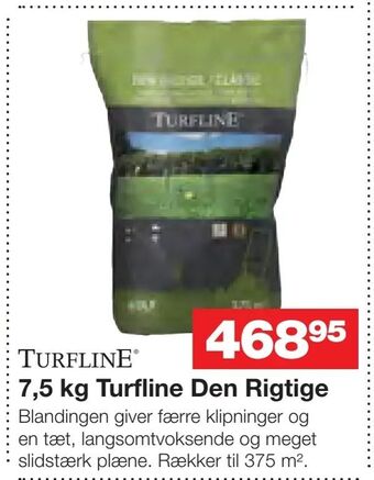 Bauhaus 7,5 kg Turfline Den Rigtige tilbud