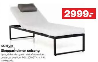 Bauhaus Skepparholmen solseng tilbud