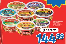 Fakta Tyskland Haribo Favoritter (3 bøtter) tilbud