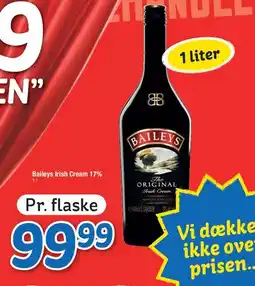 Fakta Tyskland Baileys Irish Cream 17% (1 liter) tilbud
