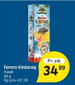 Fakta Tyskland Kinder (4-pak) tilbud