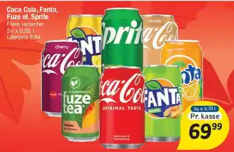 Fakta Tyskland Coca Cola, Fanta, Fuze el. Sprite tilbud