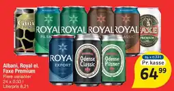 Fakta Tyskland Albani / Royal / Faxe premium - dåser tilbud