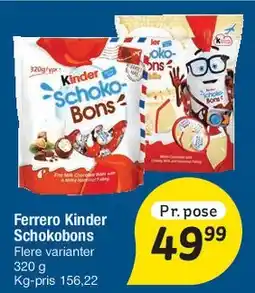 Fakta Tyskland Kinder Schokobons tilbud