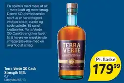 Fakta Tyskland Terra Verde XO Cask Strength 54% 0,7 l tilbud