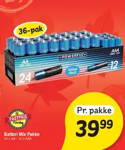 Fakta Tyskland Batteri Mix Pakke (36-pak) tilbud