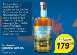 Fakta Tyskland Terra Verde A Midsummer Spirit 40% 0,7 l tilbud