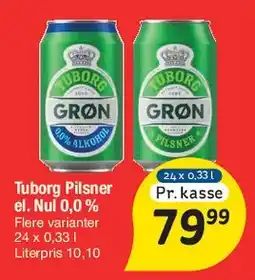 Fakta Tyskland Tuborg pilsner / nul tilbud
