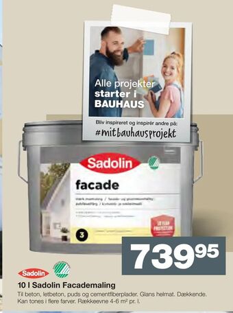 10 l Sadolin Facademaling