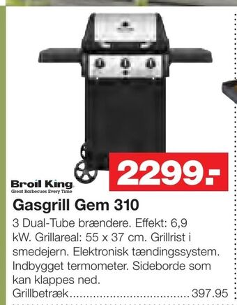 Bauhaus Gasgrill Gem 310 tilbud