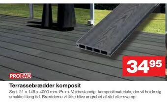 Bauhaus Terrassebrædder komposit tilbud