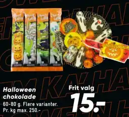 Bilka Halloween chokolade tilbud