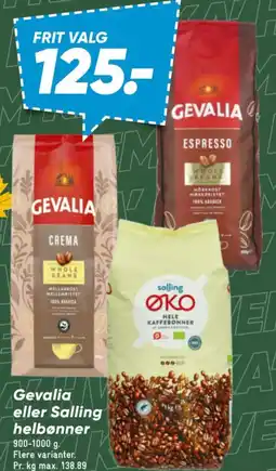 Bilka Gevalia eller Salling helbønner tilbud