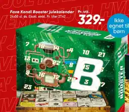 Bilka Faxe Kondi Booster julekalender tilbud