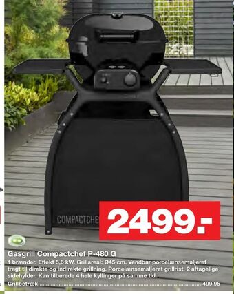 Bauhaus Gasgrill Compactchef P-480 G tilbud