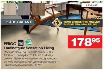 Bauhaus Laminatgulv Sensation Living tilbud