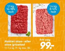 Bilka Hakket okse- eller okse/grisekød tilbud