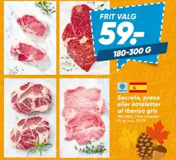 Bilka Secreto, presa Leller koteletter af Iberico gris tilbud