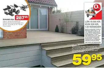 Bauhaus Terrassebrædder komposit eg tilbud