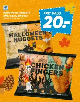 Bilka Halloween nuggets eller spicy fingers tilbud