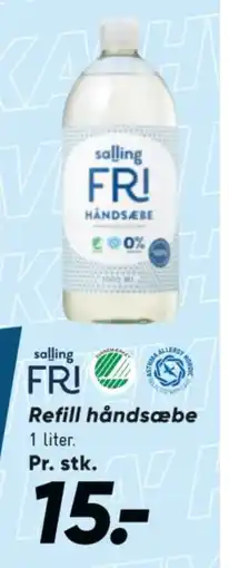 Bilka Salling fri refill håndsæbe tilbud
