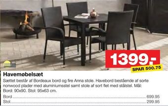 Bauhaus Havemøbelsæt tilbud