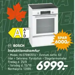 Bilka Bosch induktionskomfur tilbud