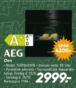 Bilka Aeg ovn tilbud