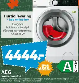 Bilka Aeg vaskemaskine tilbud