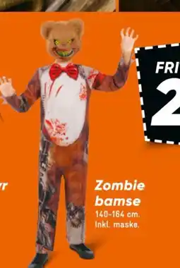 Bilka Zombie bamse tilbud